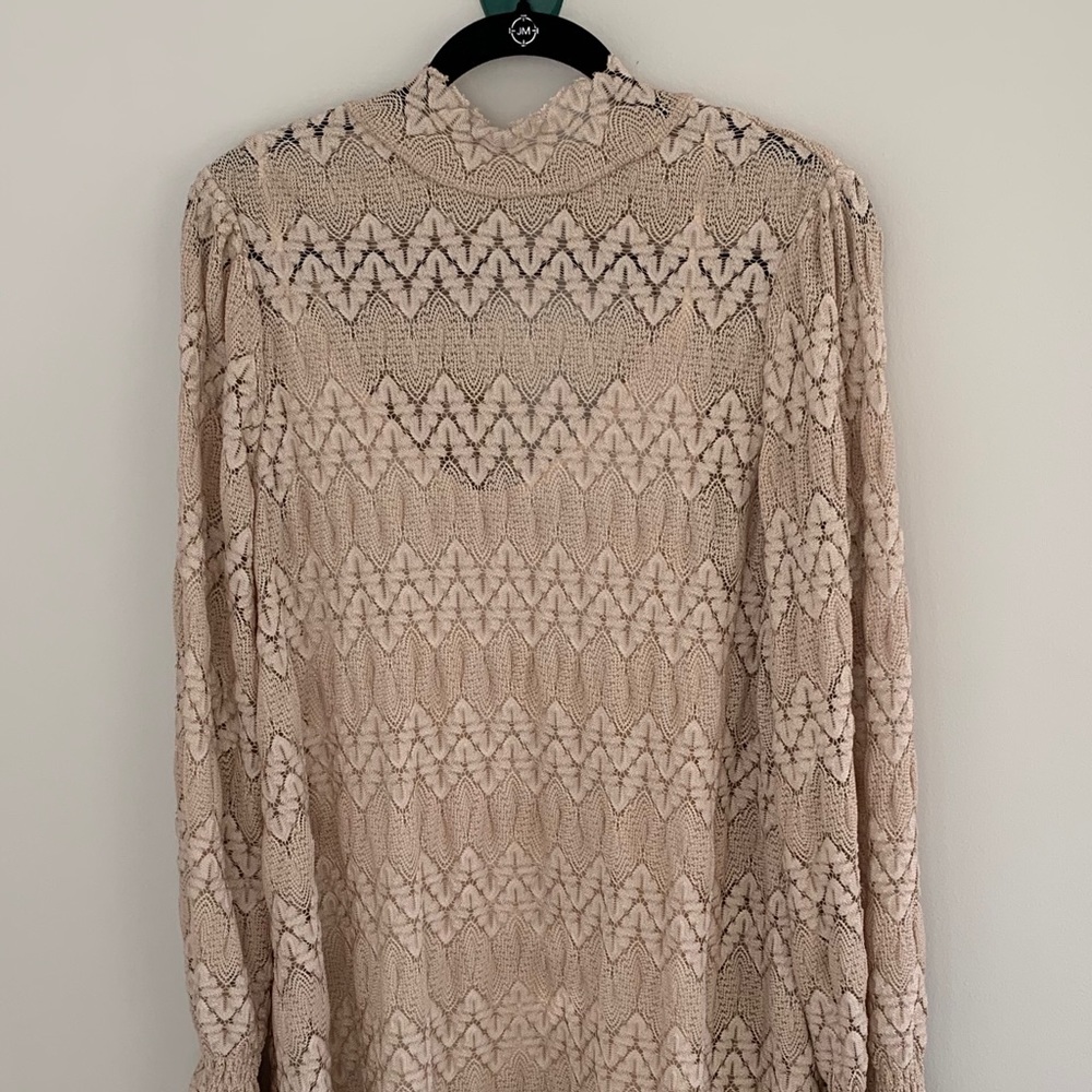 Free People Cream Lace Dress